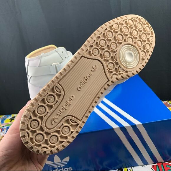 Adidas Forum 84 High Tops Neutral Tan Mens And Womens Size - Picture 4 of 16